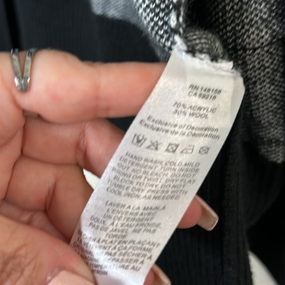 Pendleton Wool Black And White Aztec Southwestern… - image 5